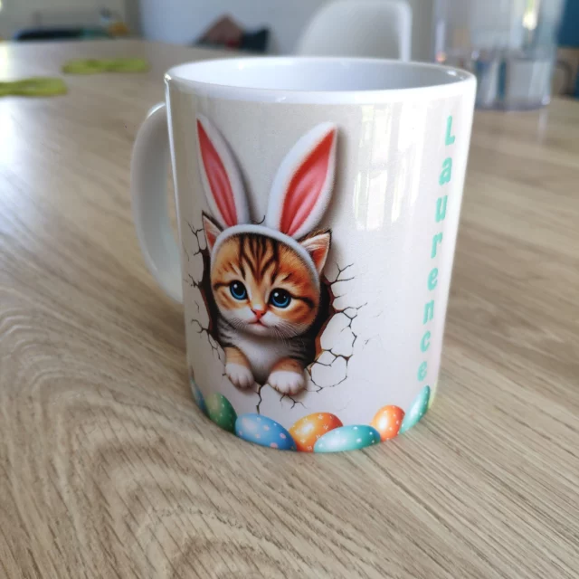 🌸🐣 Des mugs personnalisés pour Pâques chez Lucioles des Bois ! 🐰🎨

Et si vous ajoutiez une touche unique et festive à votre café du matin ? ☕✨ À l'occasion de Pâques, je vous propose des mugs personnalisés, décorés avec amour dans mon atelier Lucioles des Bois.

Choisissez votre design : petits lapins malicieux, œufs colorés, citations gourmandes… ou même un prénom pour une attention toute spéciale ! 🎨💛

📍 Commande dès maintenant pour une création unique et pleine de douceur !
💌 Contactez-moi en message privé pour plus d’infos.

Faites briller vos pauses café avec un mug qui vous ressemble ! ✨🐰